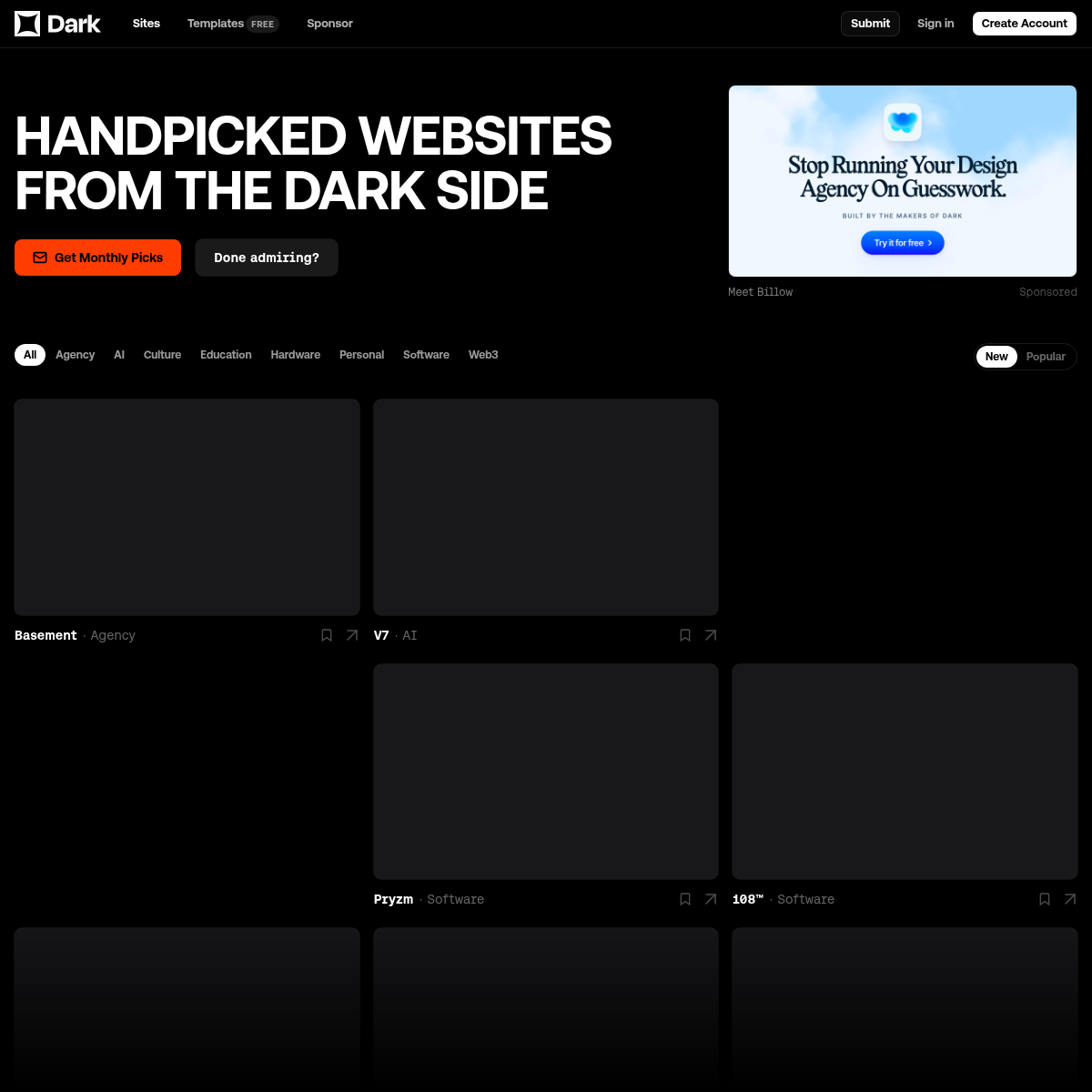 Screenshot of website.