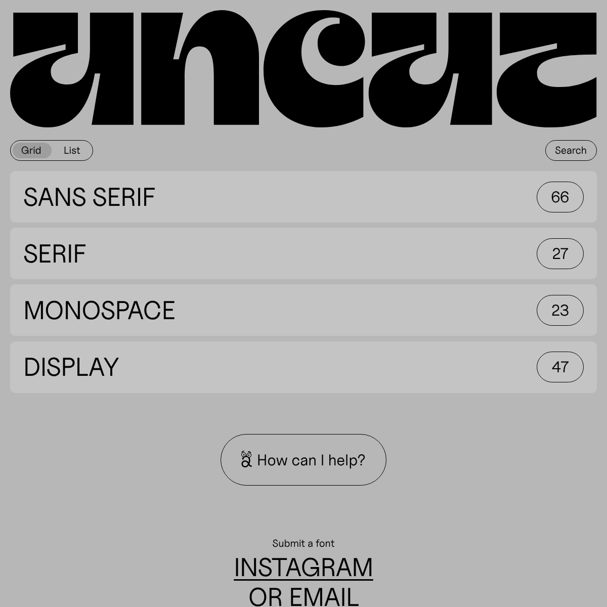 Screenshot of website.