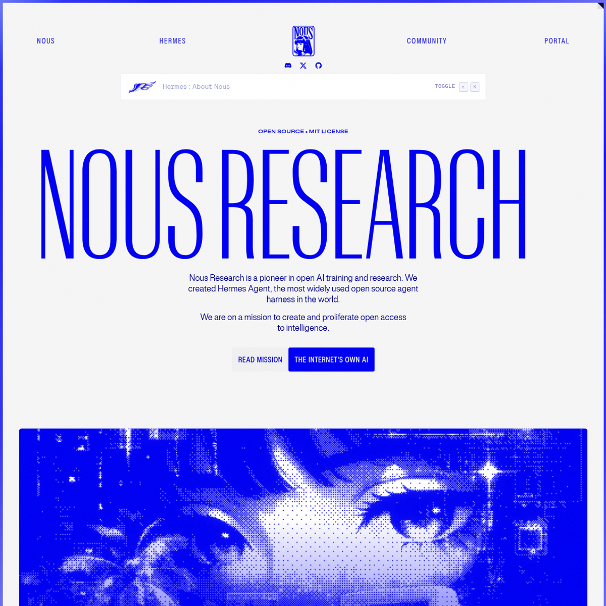 Screenshot of website.