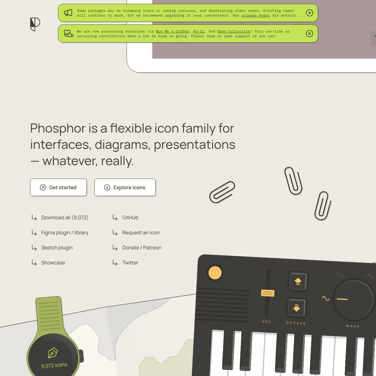 Screenshot of website.