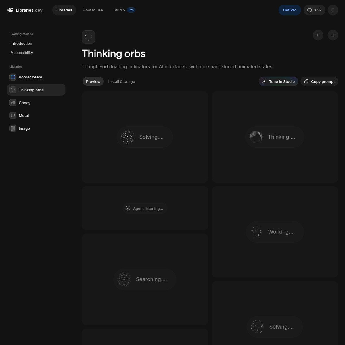 Screenshot of website.