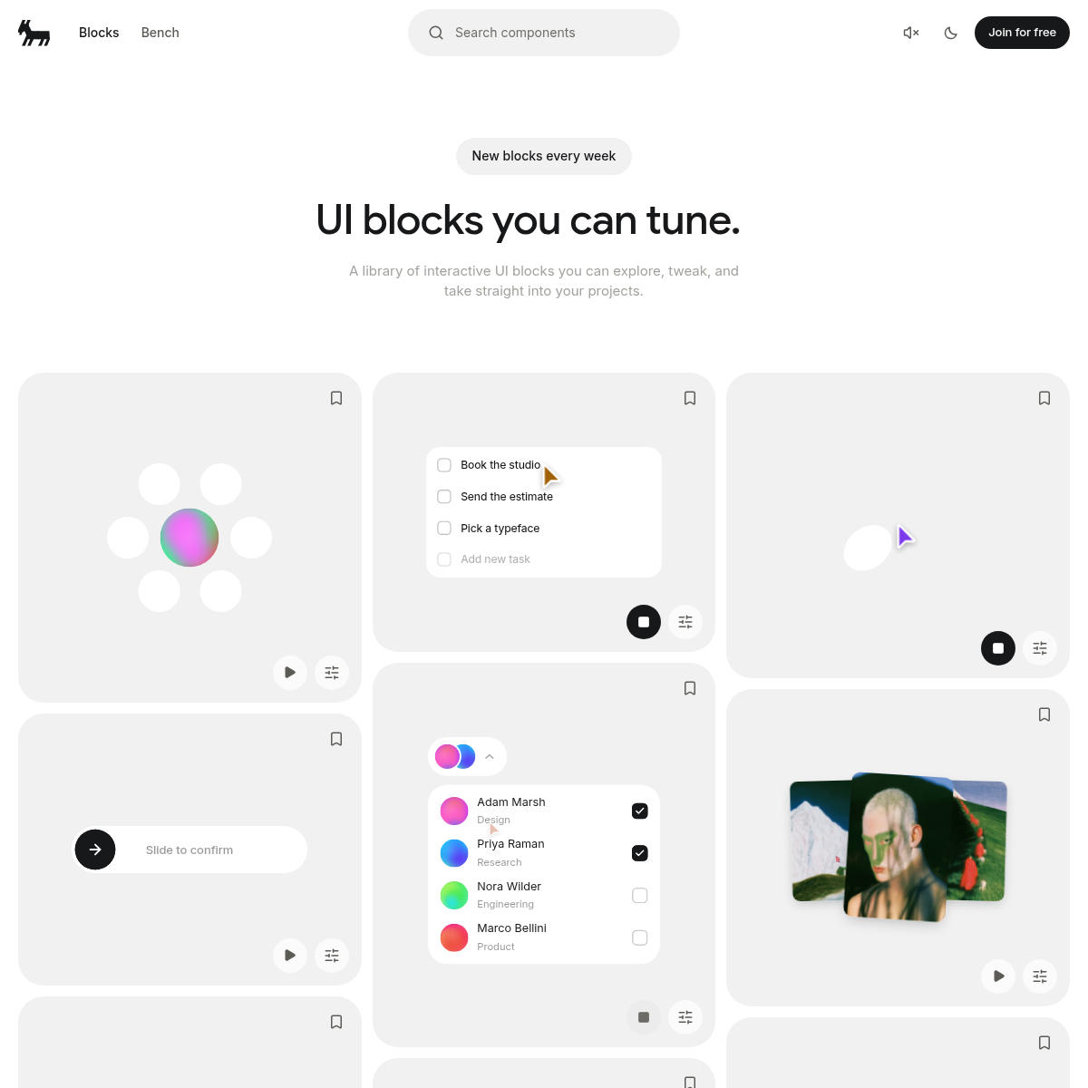 Screenshot of website.