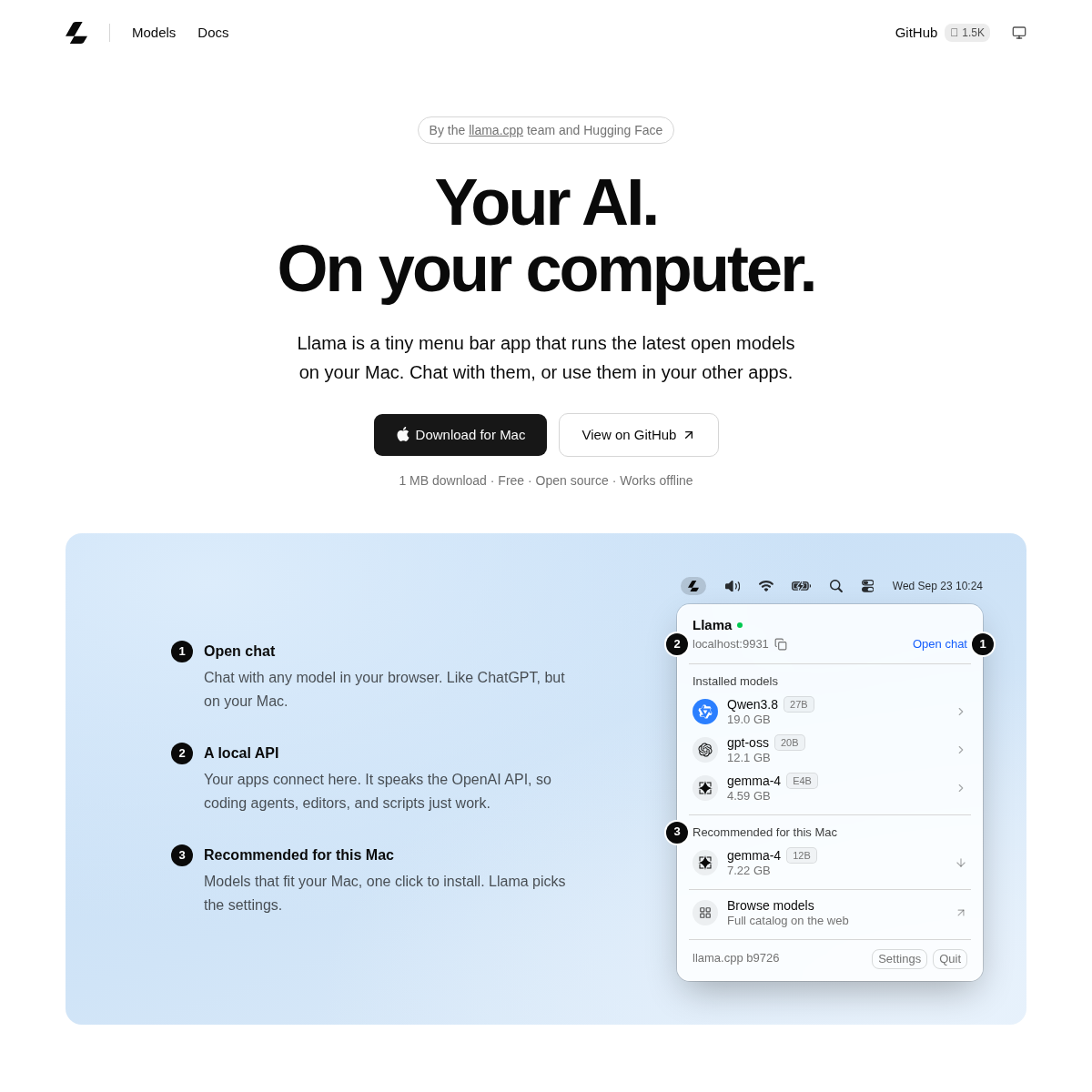 Screenshot of website.