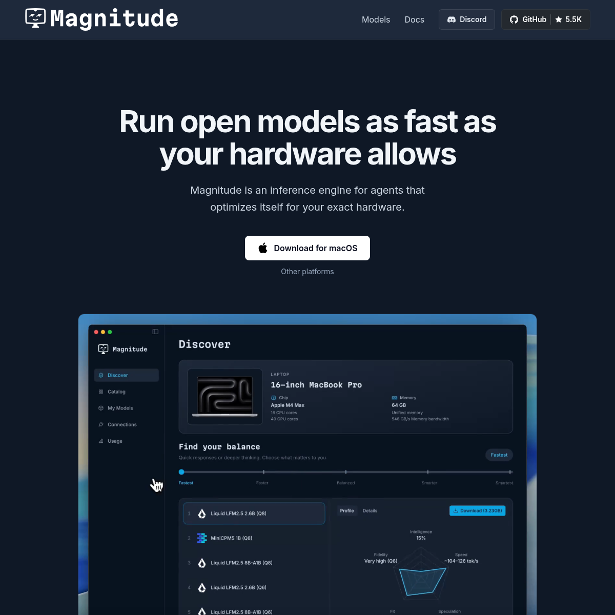 Screenshot of website.
