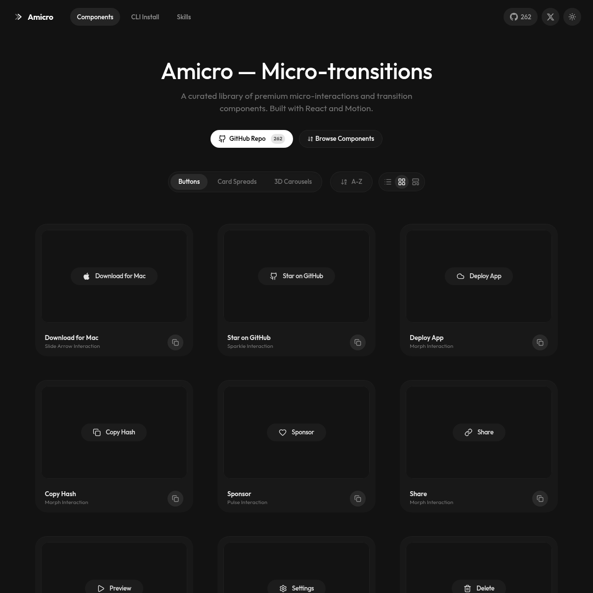 Screenshot of website.