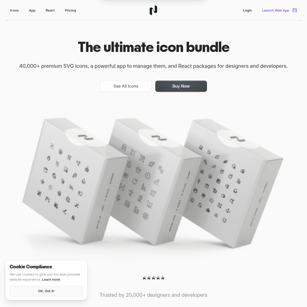 Screenshot of website.