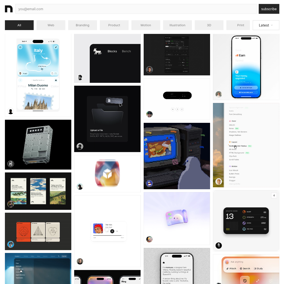 Screenshot of website.