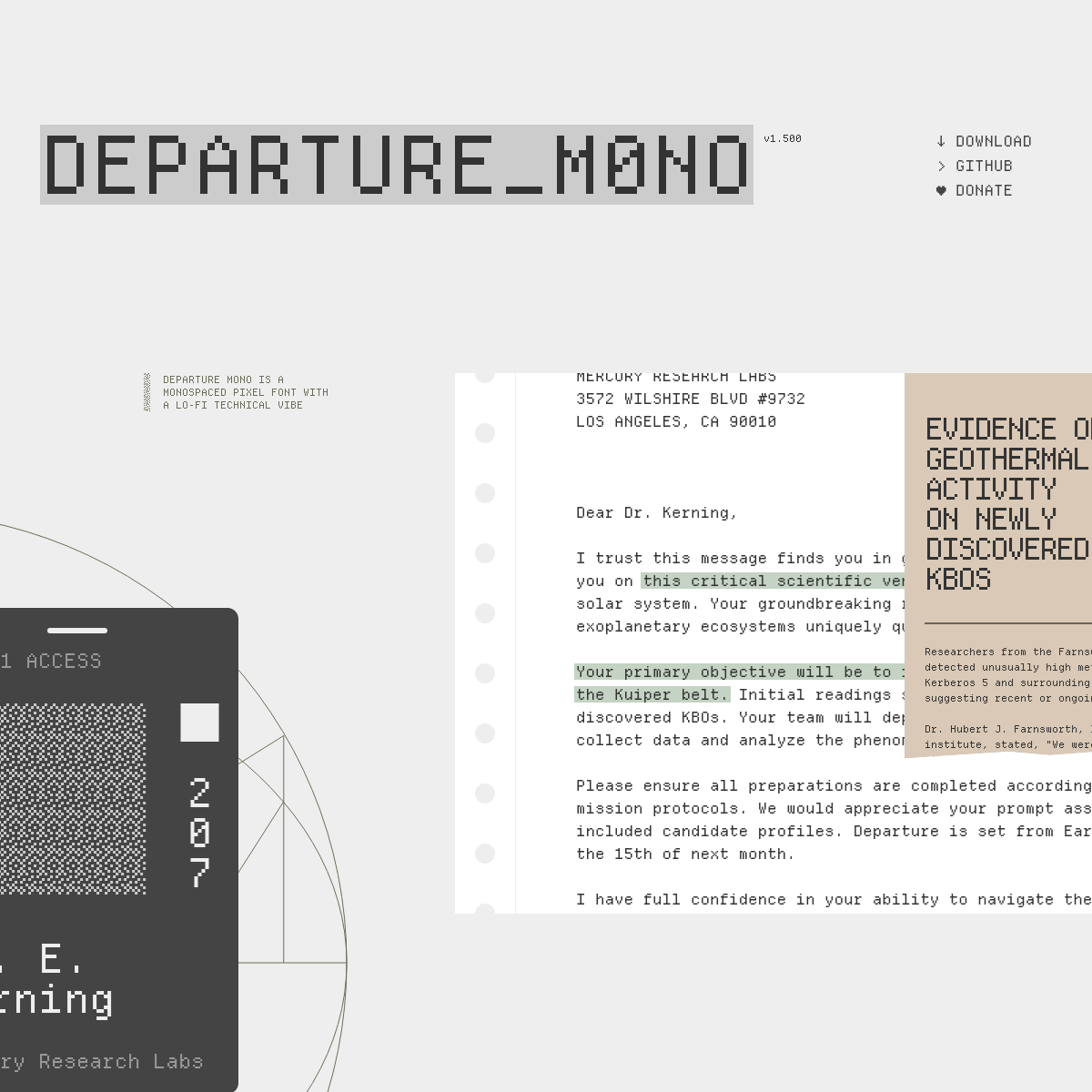 Screenshot of website.