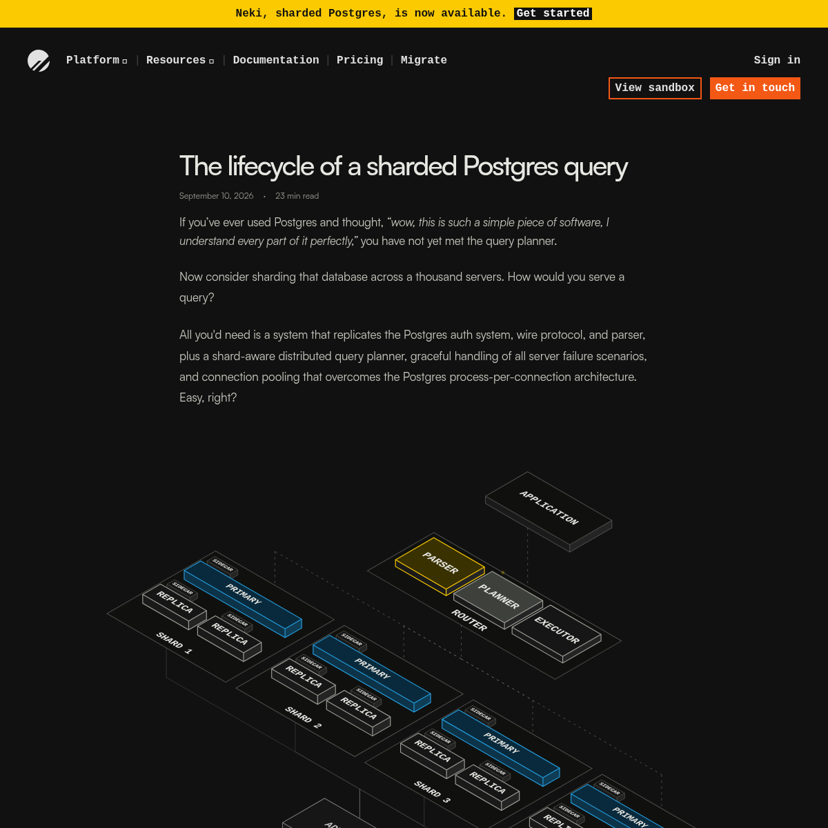 Screenshot of website.