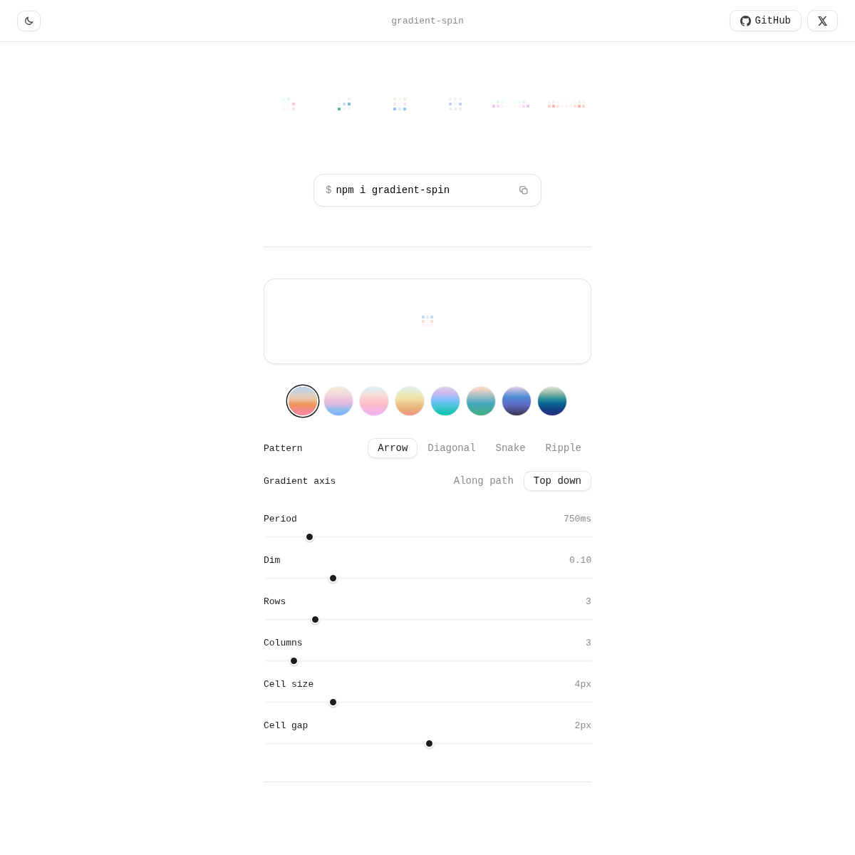 Screenshot of website.