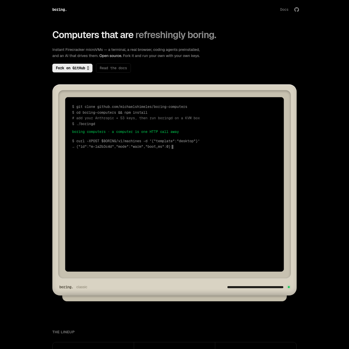 Screenshot of website.