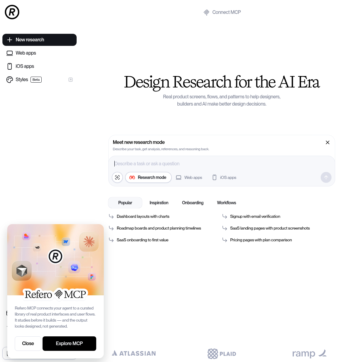 Screenshot of website.