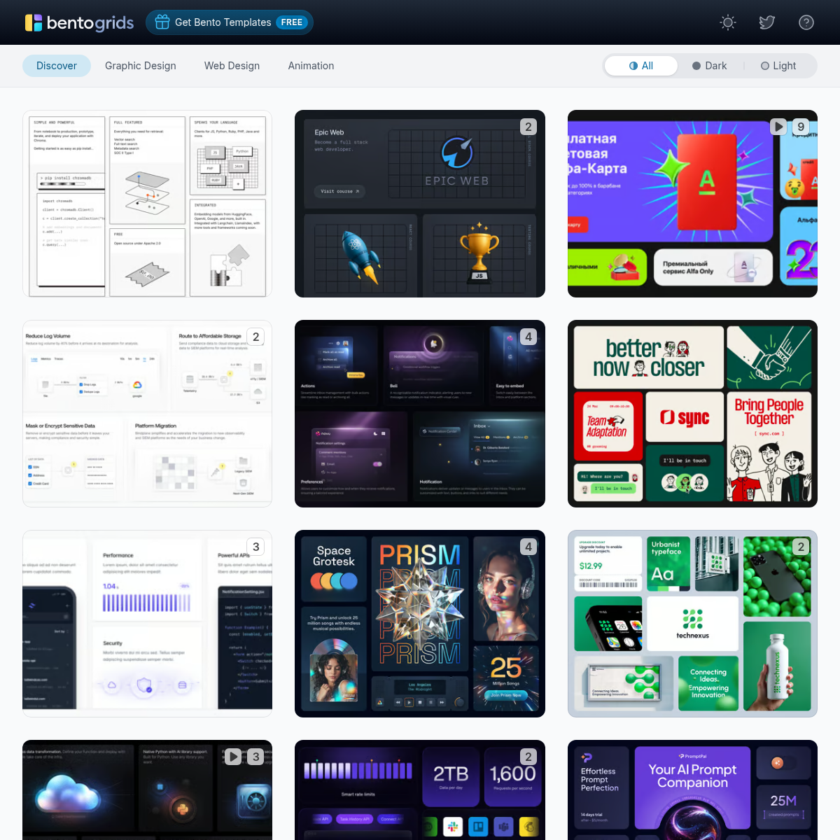 Screenshot of website.