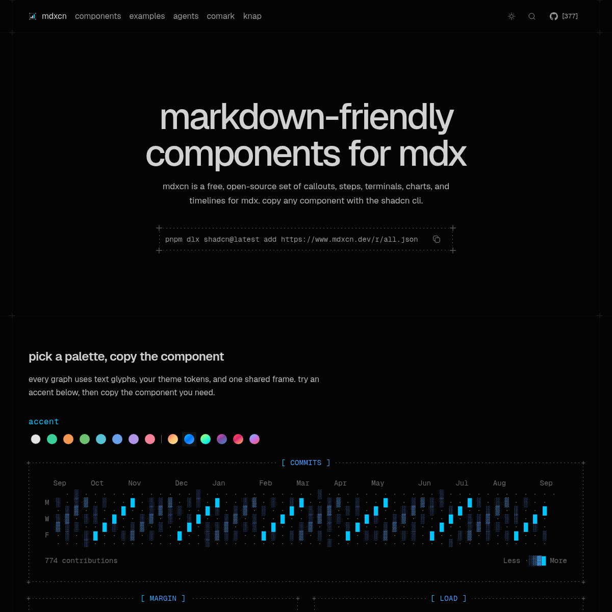 Screenshot of website.