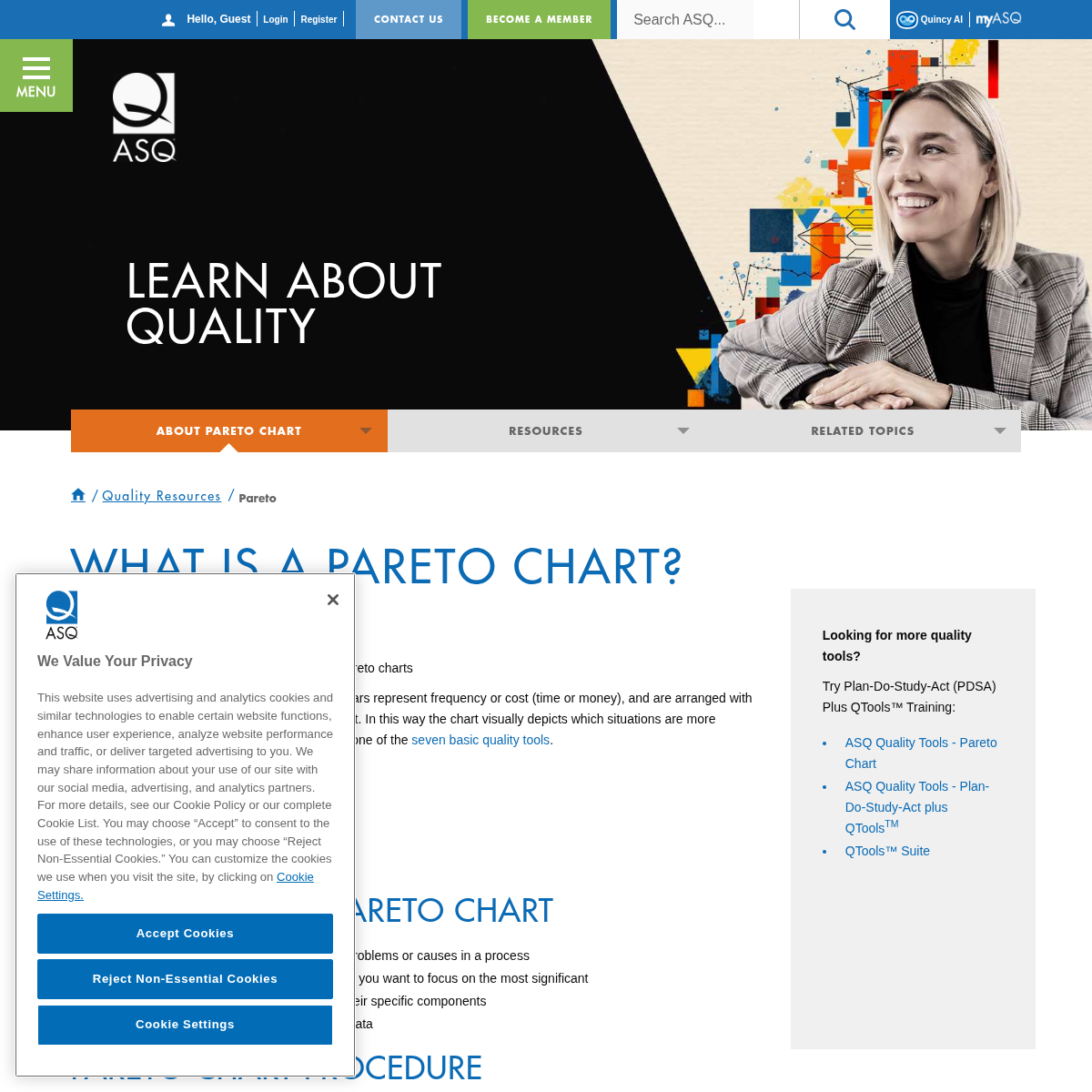 Screenshot of website.