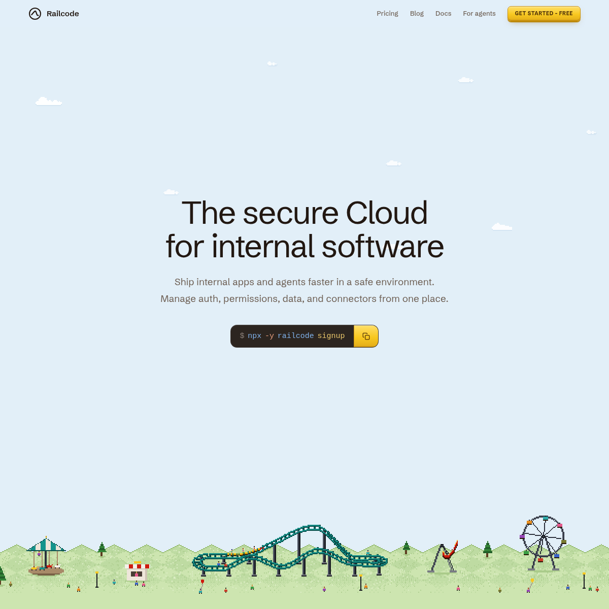 Screenshot of website.