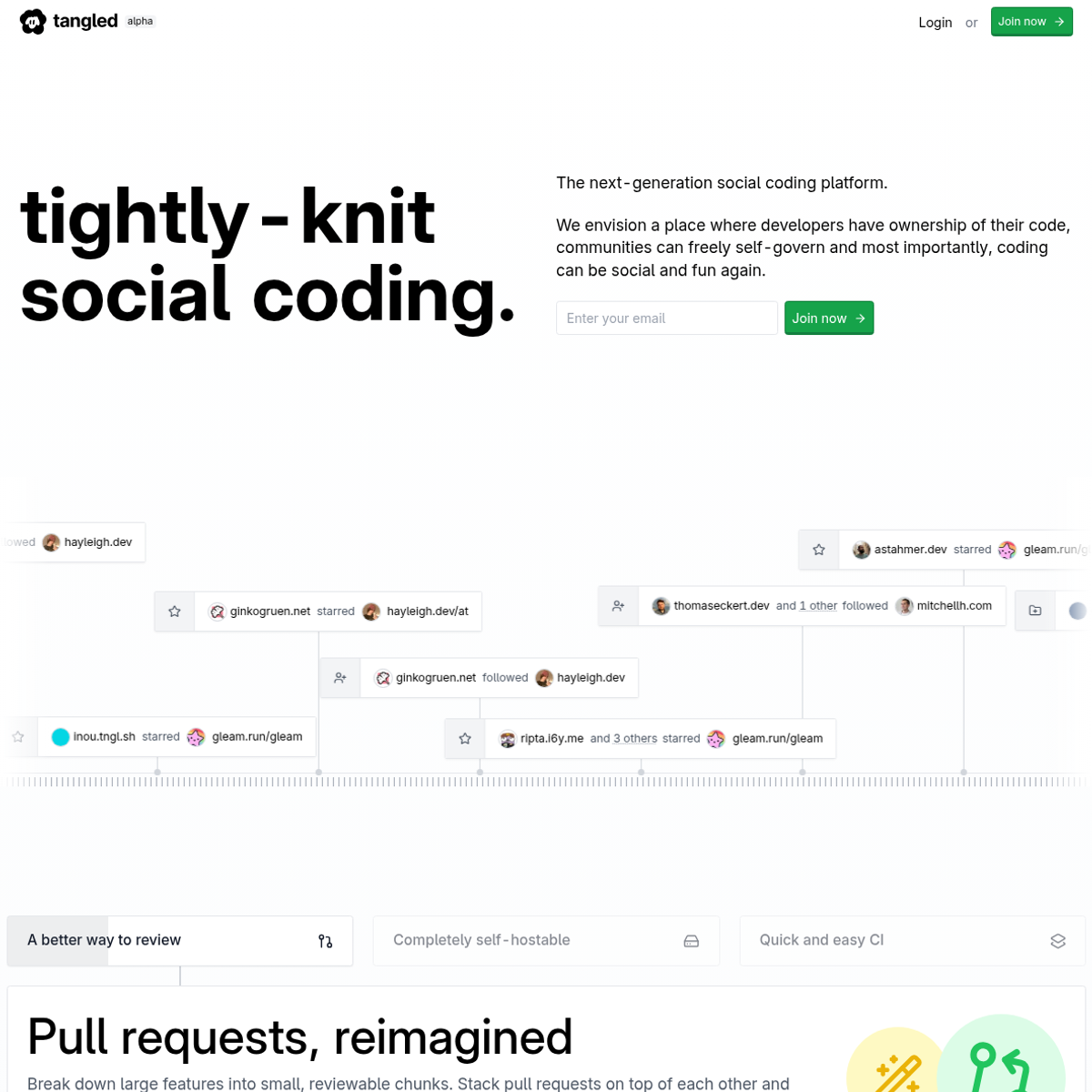 Screenshot of website.