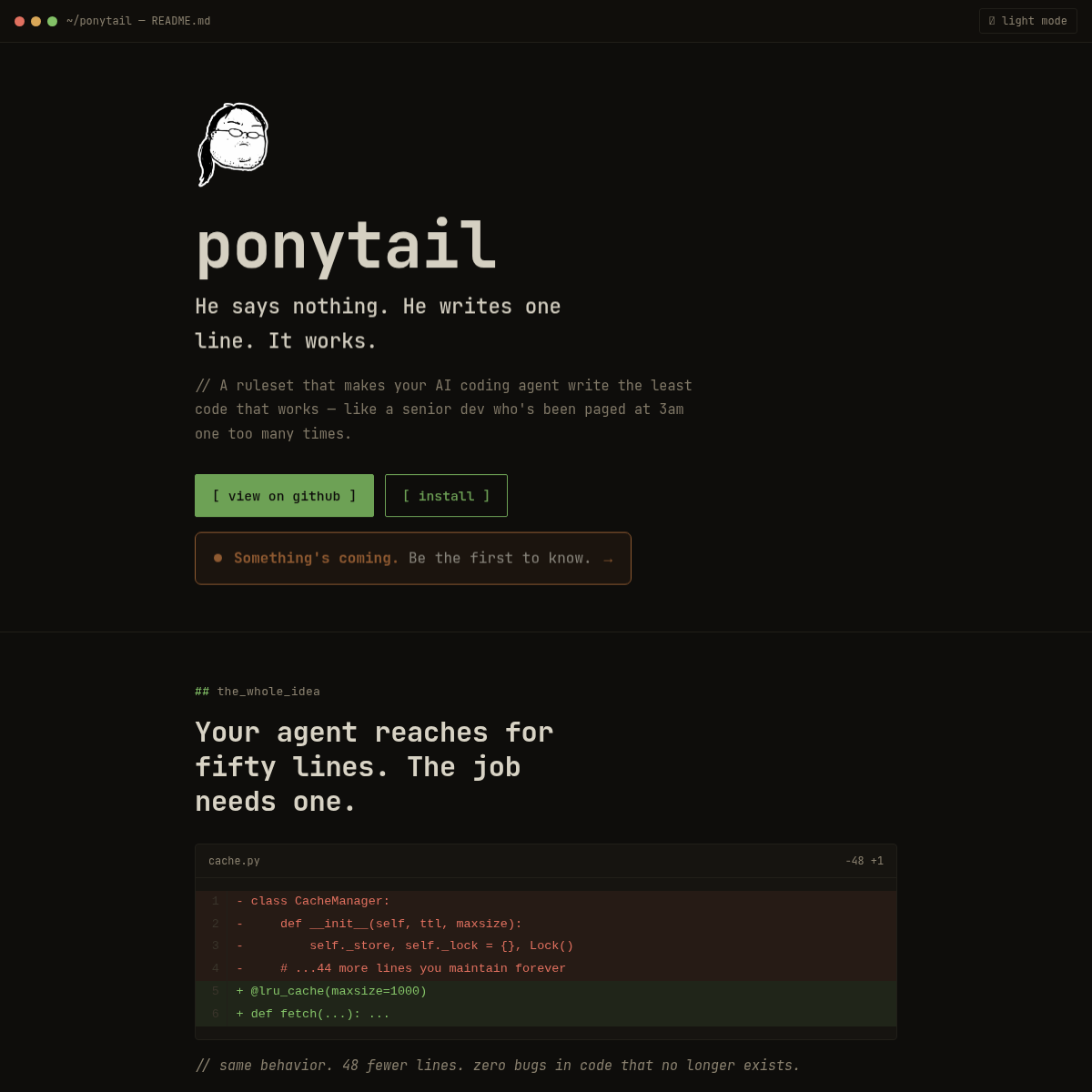 Screenshot of website.